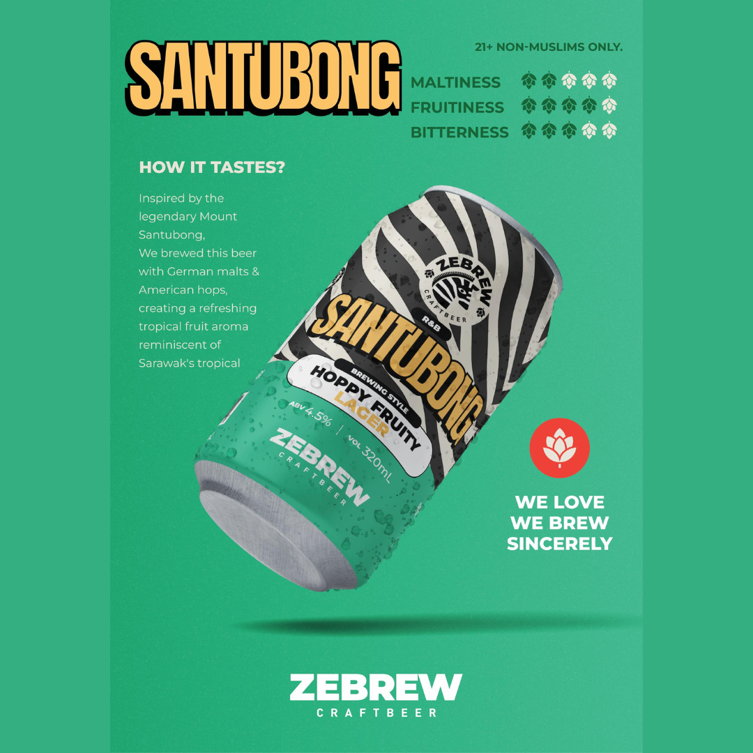 Zebrew Santubong Craft Beer