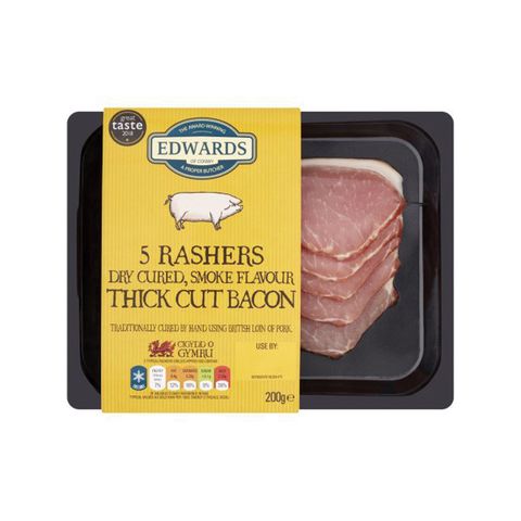 Edwards Of Conwy 5 Dry Cured Smoked Flavour Thick Cut Bacon