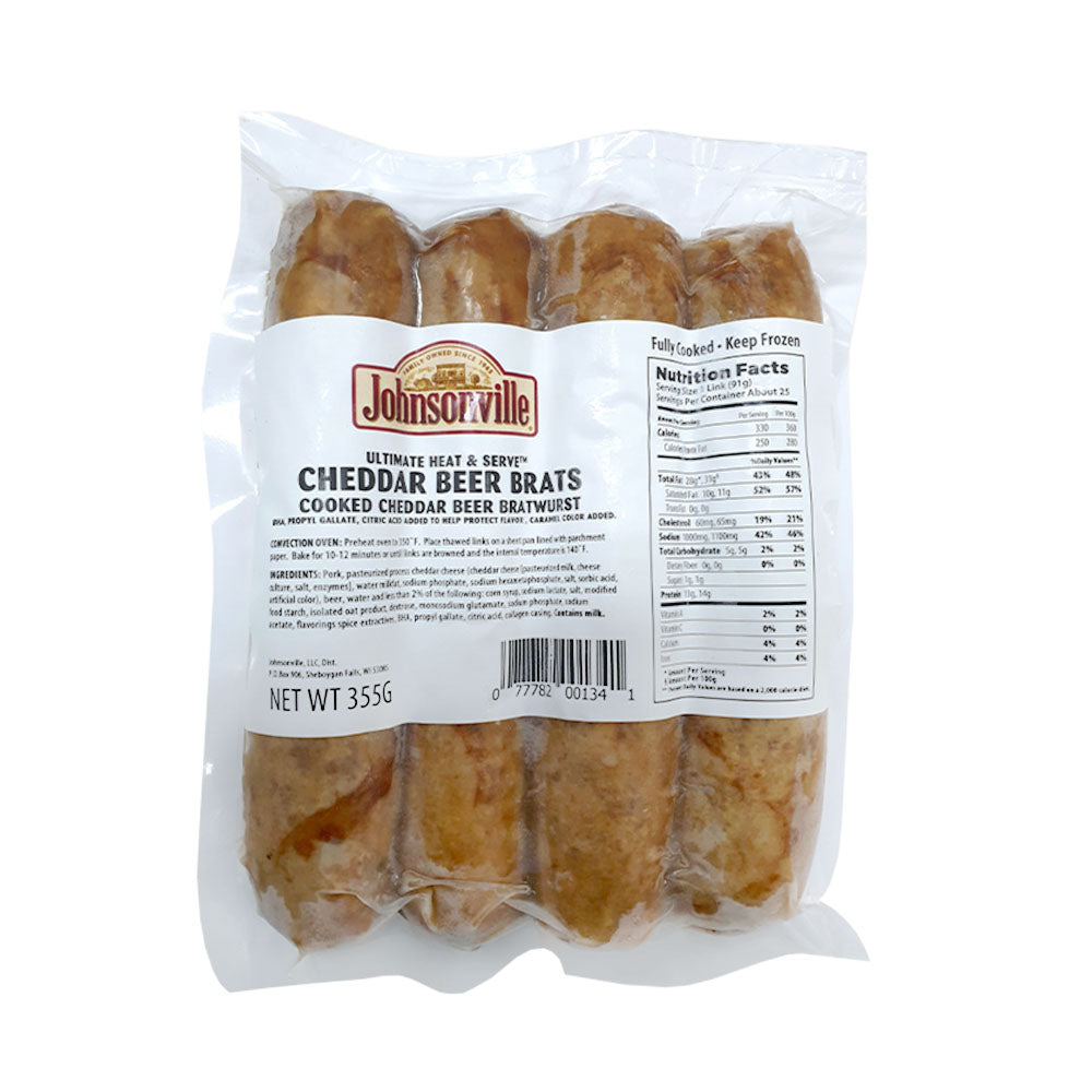 Johnsonville Cheddar Beer Brats (4Pcs)