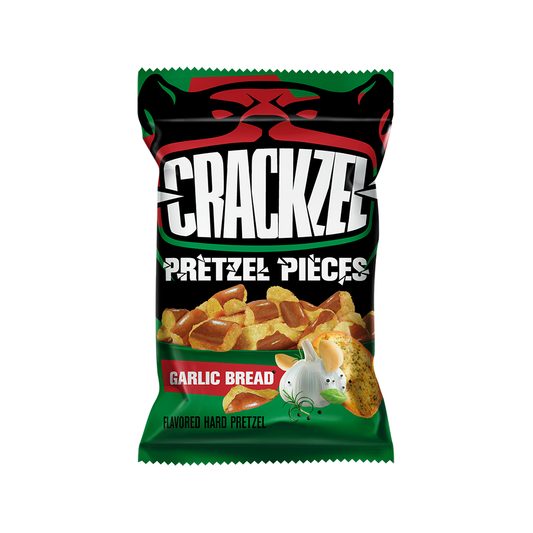 Crackzel Pretzel Pieces - Garlic Bread 85g