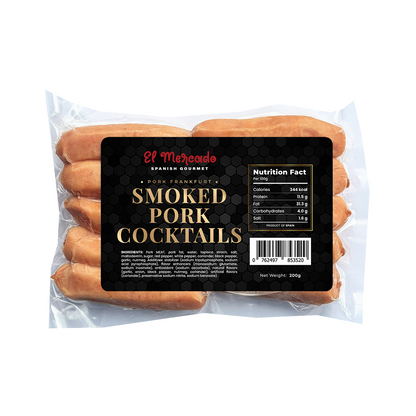 El Mercado Black Label Spanish Smoked Cocktail Pork Sausage