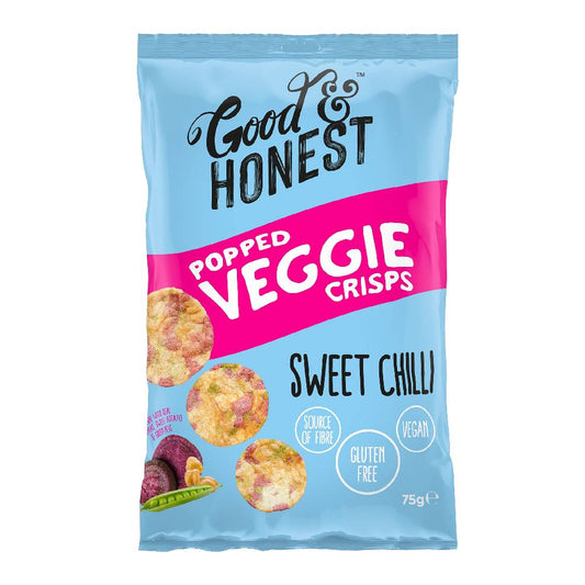 Good and Honest Popped Veggie Crisps - Sweet Chilli