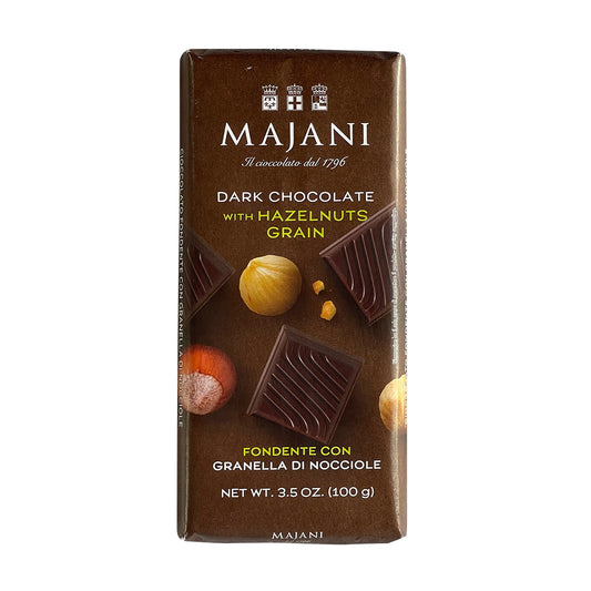Majani Dark Chocolate with Hazelnuts Bar 100g