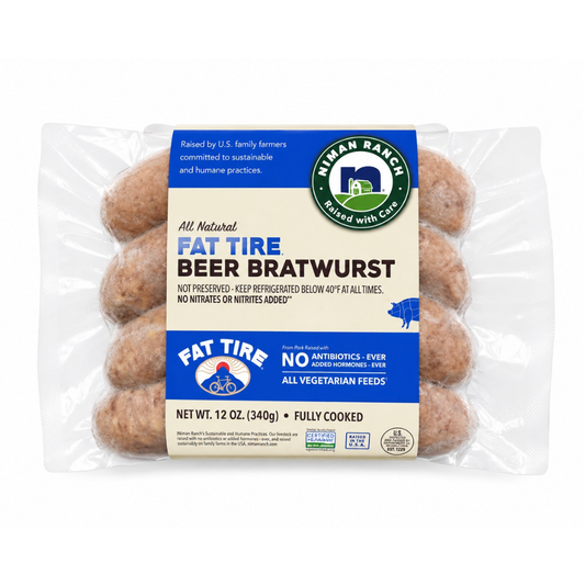 Niman Ranch (Fat Tire) Beer Bratwurst