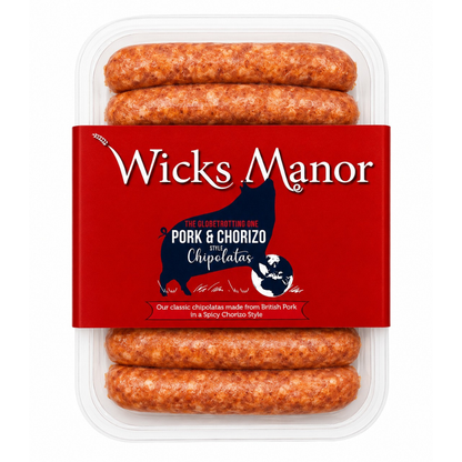 Wicks Manor Chorizo Chipolatas Sausages 270g