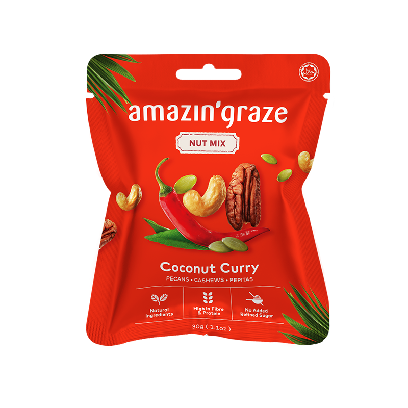 Amazin' Graze Coconut Curry Lime Nut Mix 30G