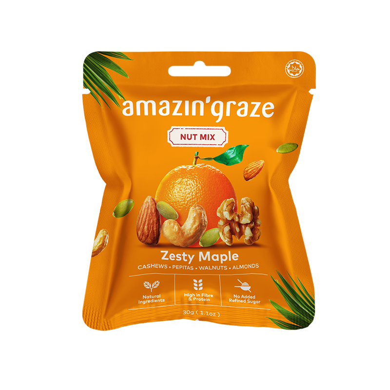 Amazin' Graze Zesty Maple Glazed Nut Mix 30G