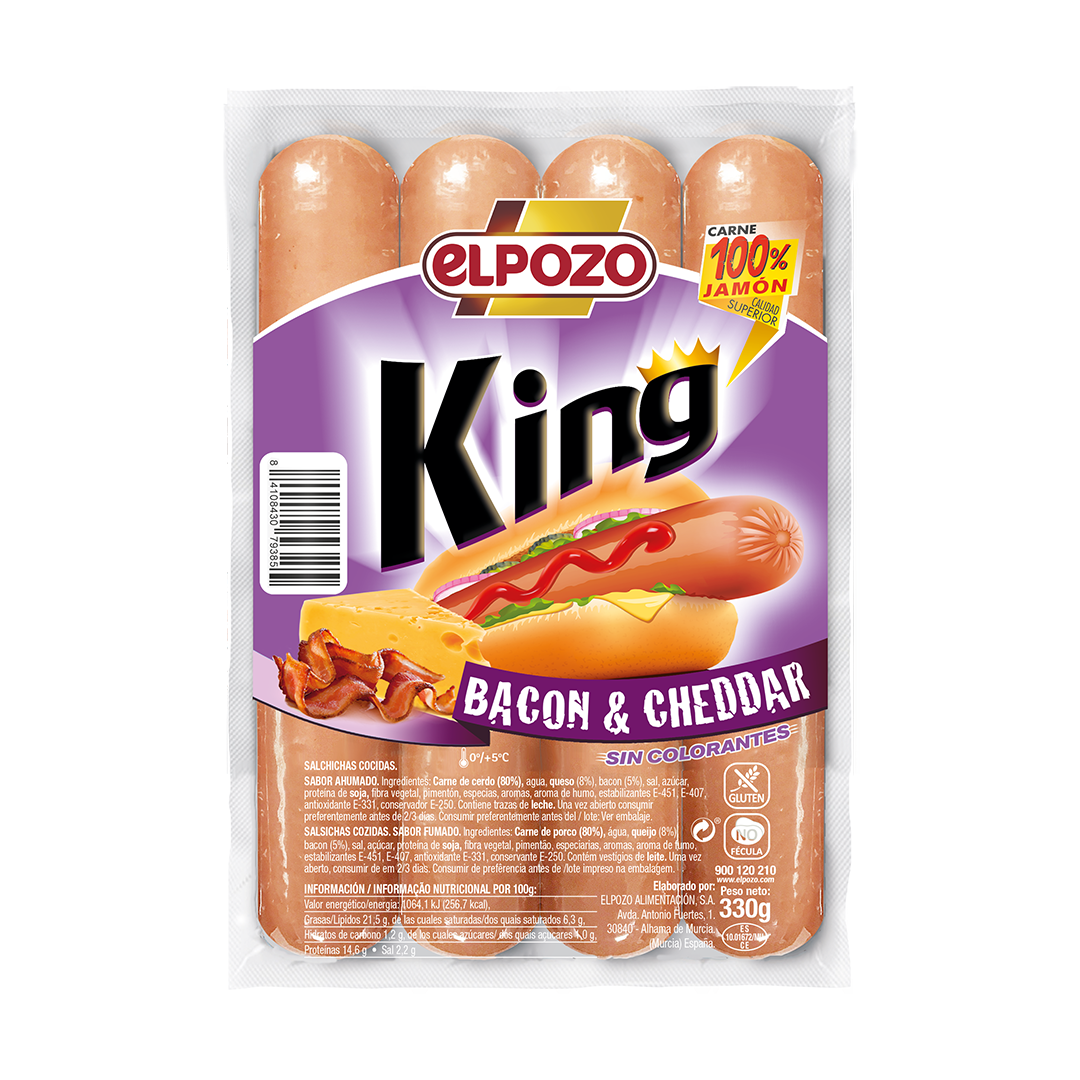 ElPozo King Bacon & Cheddar Sausage 330g