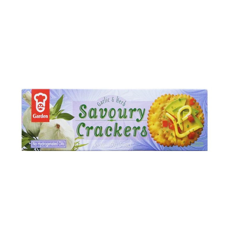 Garden Savoury Crackers - Garlic & Herb – adultfoodandbeverage