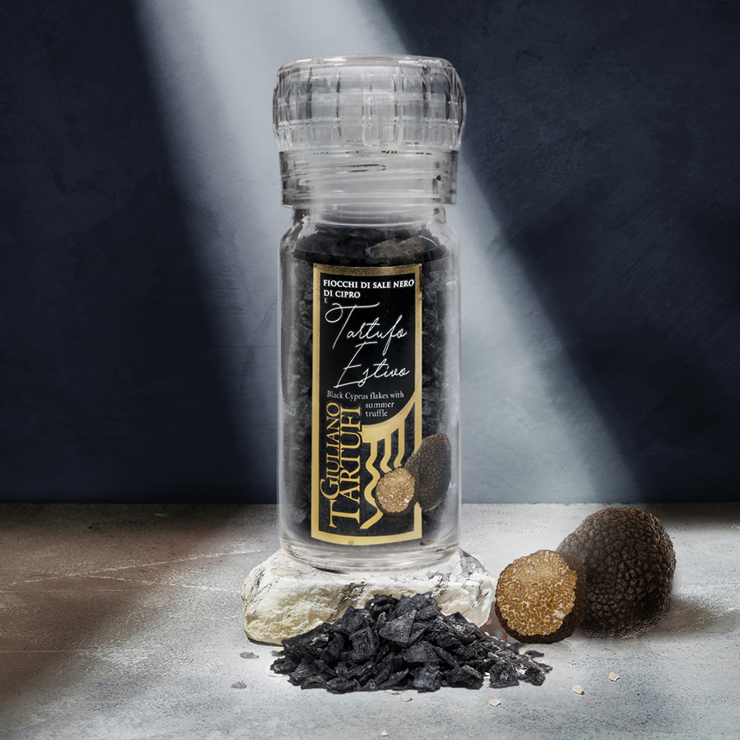 Giuliano Tartufi Black Cyprus Flakes With Summer Truffle 50g