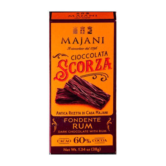 Majani Cioccolata Scorza Fondente Rum 38G [Dark Chocolate]