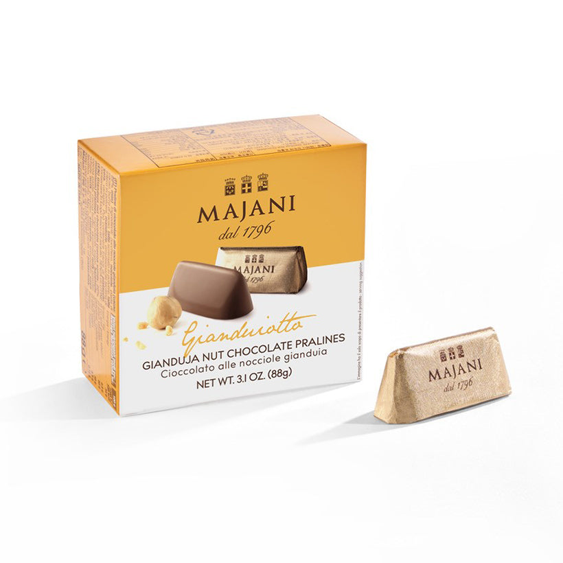 Majani Gianduiotto Gianduja Nut Chocolate Pralines 88G