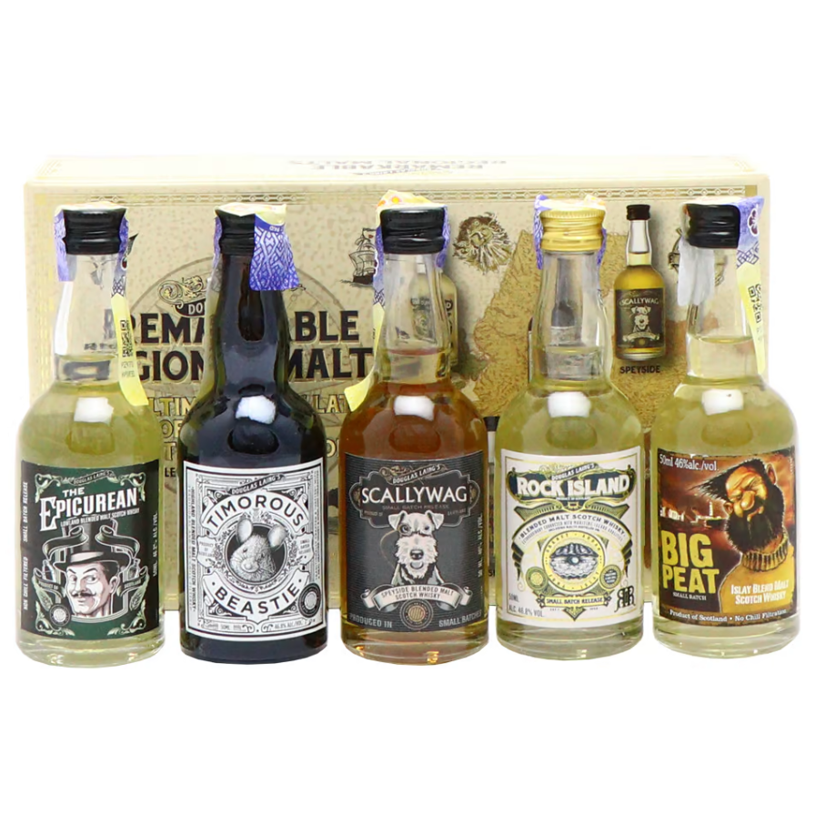 Remarkable Regional Malts Whiskey 50ml X 5 Btls