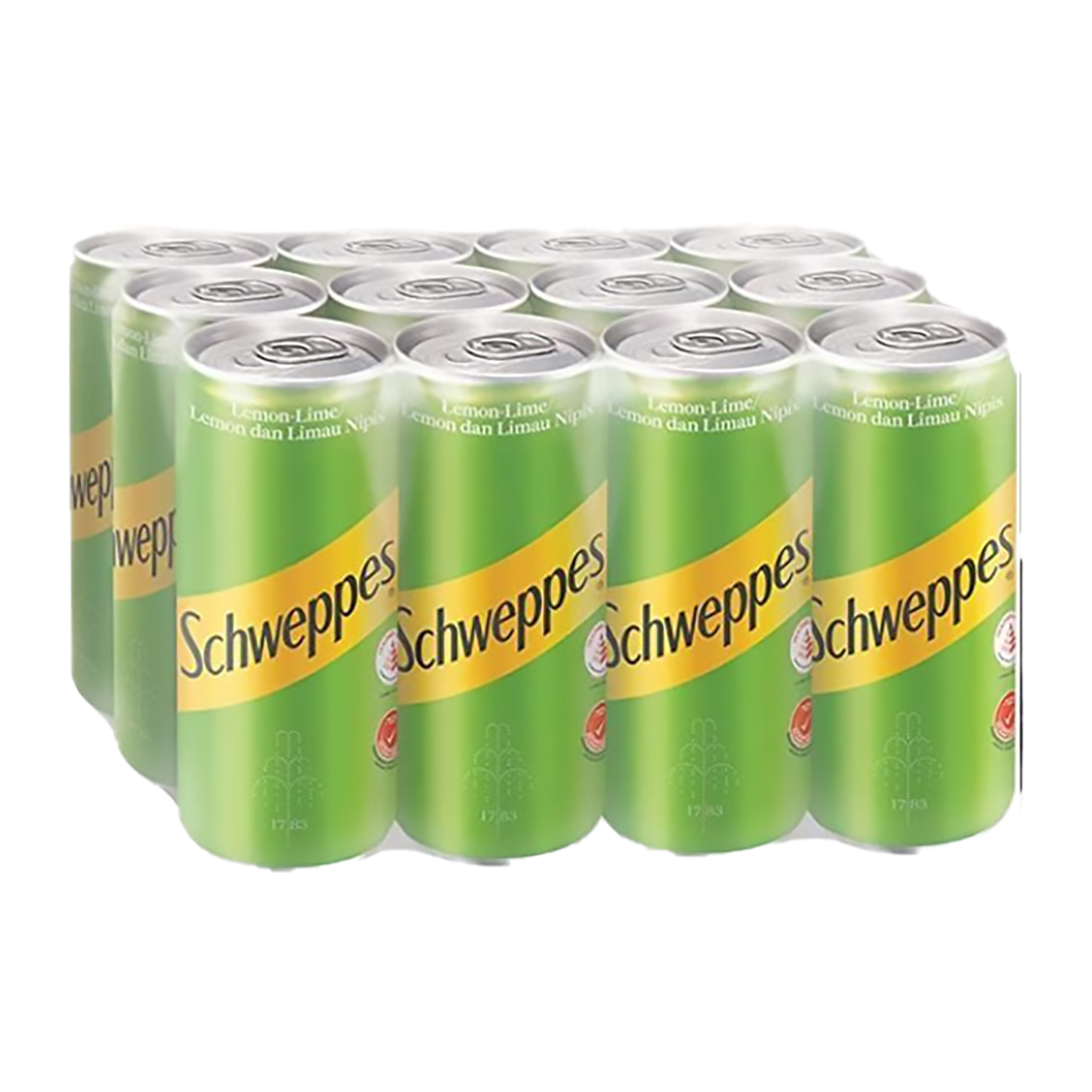 Schweppes Lemon Lime 320ml (12 cans)