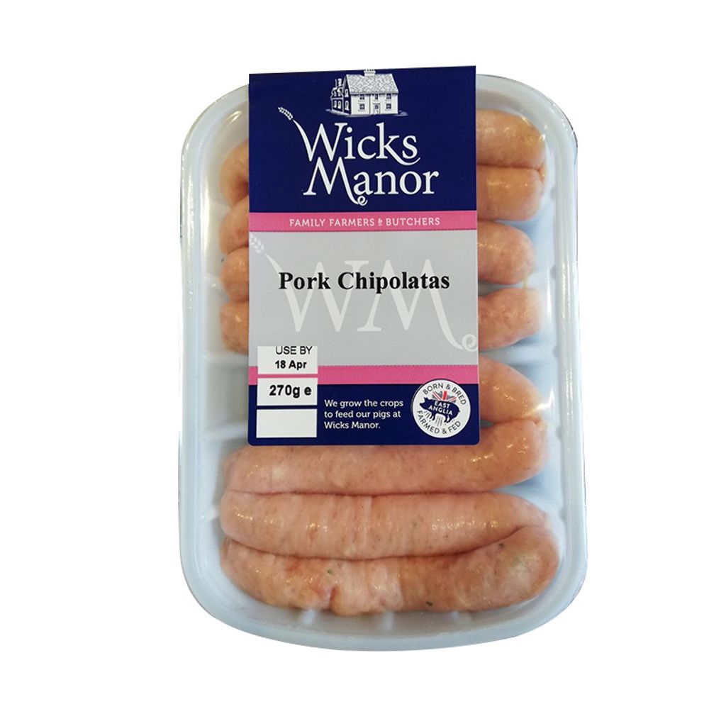 Wicks Manor Chipolatas Sausages