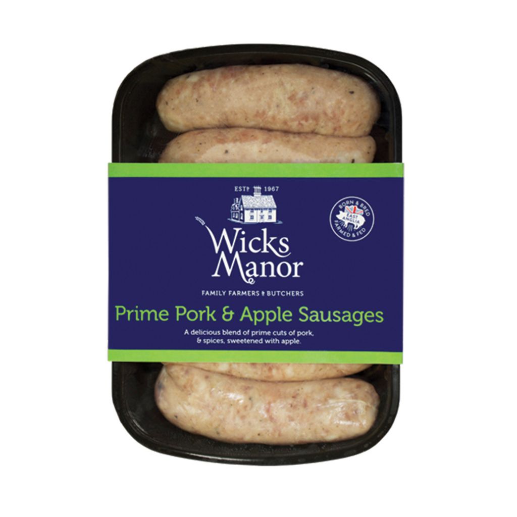 Wicks Manor Prime Pork & Apple Sausages