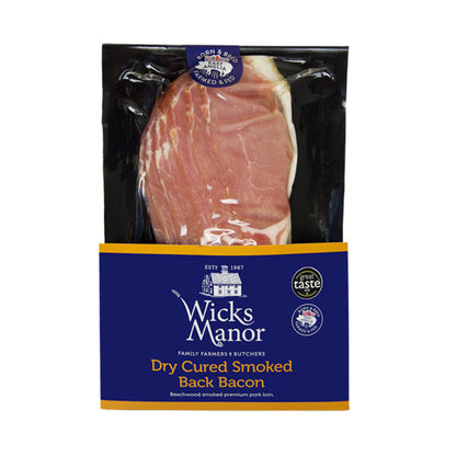 Wicks Manor Dry Cured Smoked Back Bacon